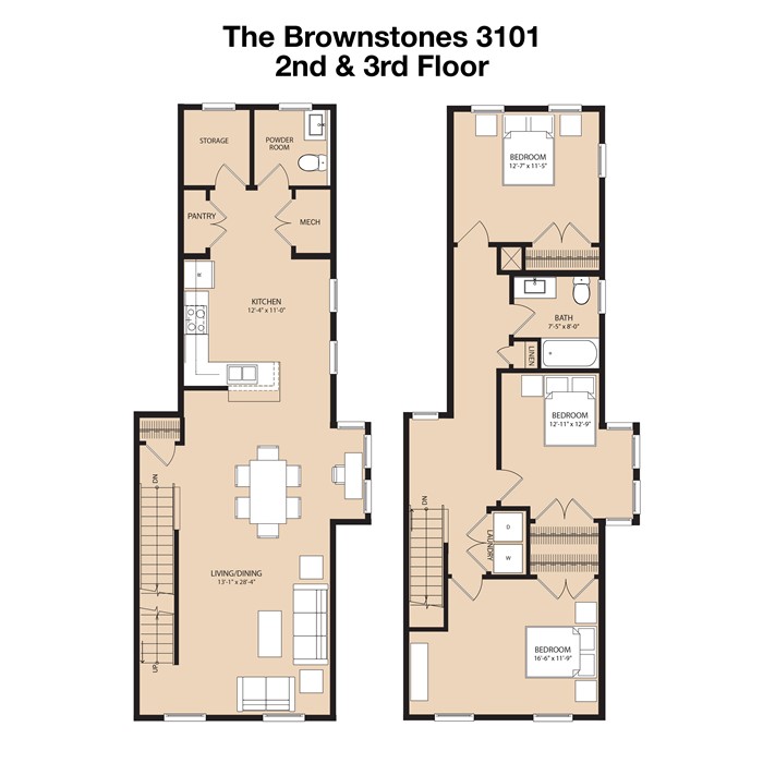 The Brownstones 3101 2nd & 3rd Floor
